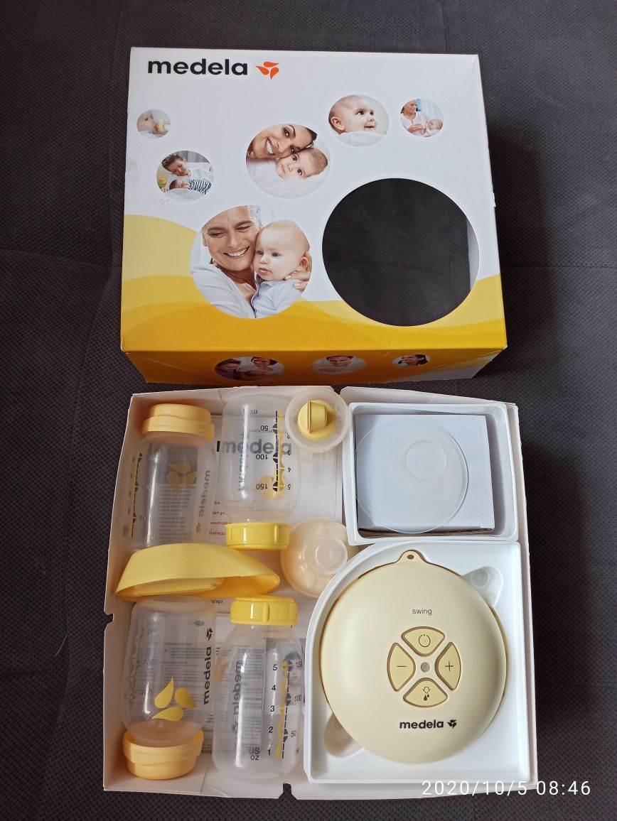 Laktator Medela + sterylizator,Calma.