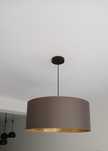 Lampa sufitowa brąz +złoto