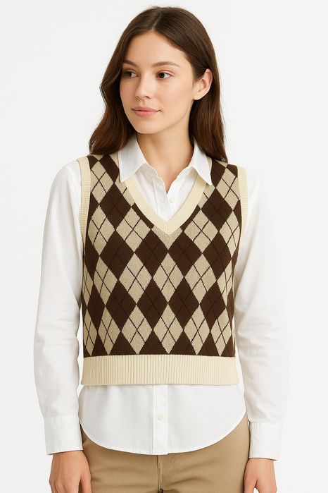 В’язаний жилет shein | preppy, y2k, aesthetic стиль