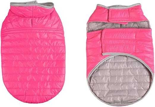 dwustronny płaszcz dla psa wodoodporny wiatroszczelna kurtka dla psa