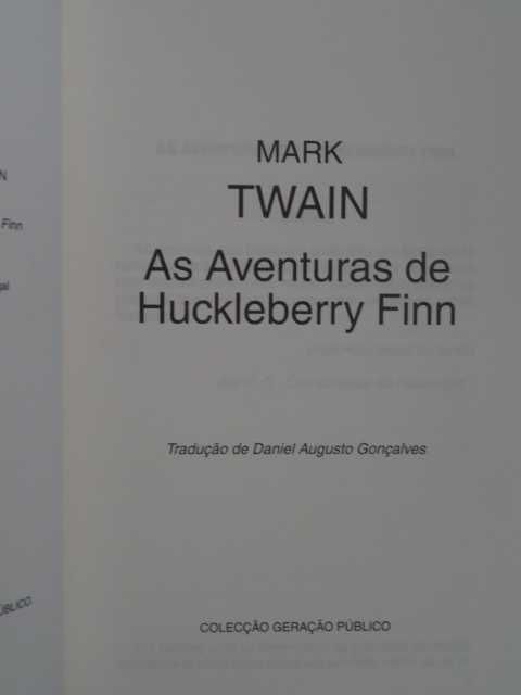 As Aventuras de Huckleberry Finn de Mark Twain