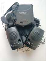 Discman (CD Walkman) Sony D-141 Słuchawki Sony MDR-023 Głośniki Sony
