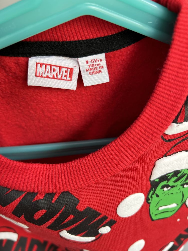 Bluza świąteczna Marvel 4-5 lat dziecięca dla chłopca