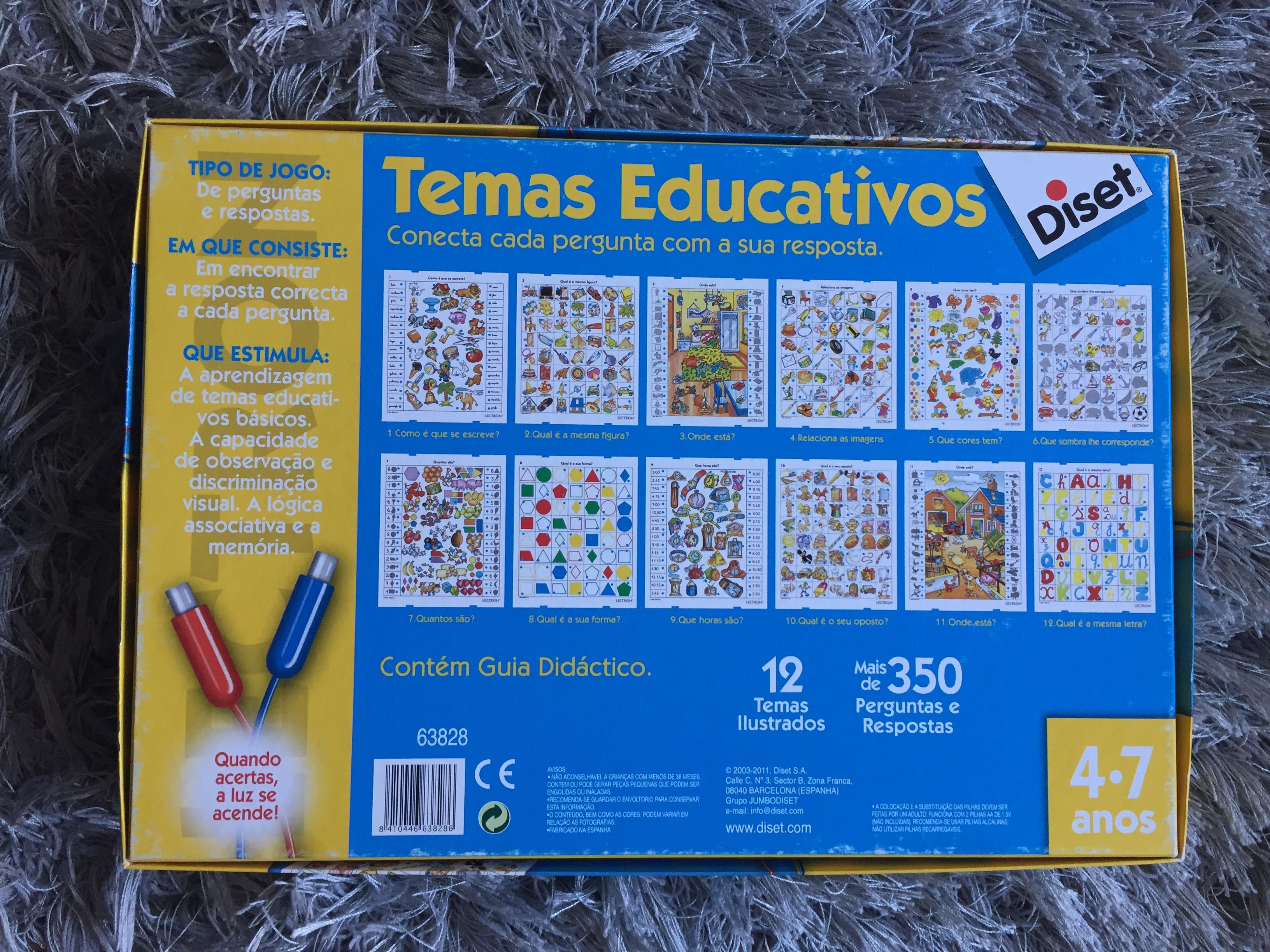 Jogo Didatico Temas Educativos Diset Lectron 4 a 7 anos