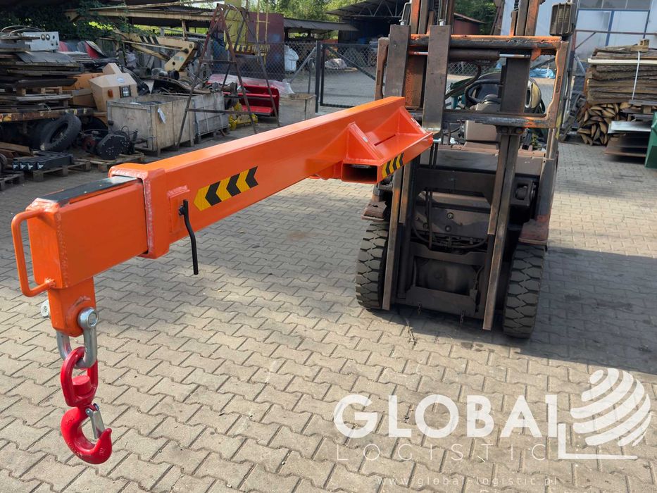 Wysięgnik teleskopowy dźwig żuraw hak na widły ramię dźwigu do wideł