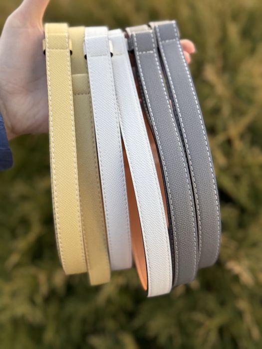 Жіночий тонкий ремінь з замочком в стилі hermes