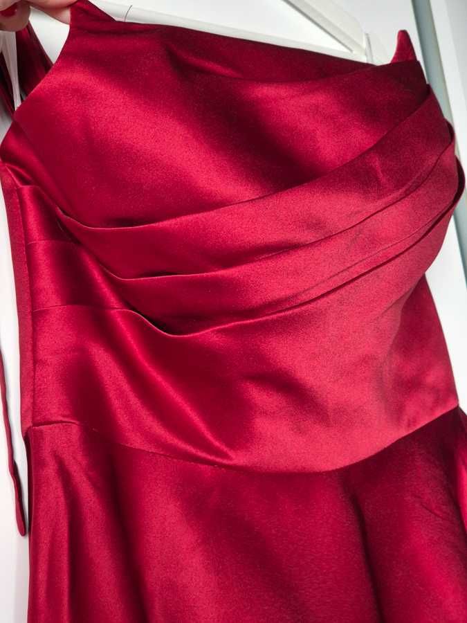 Nowa sukienka bordo wino 38 wesele wieczorowa koktajlowa Druhna Gość