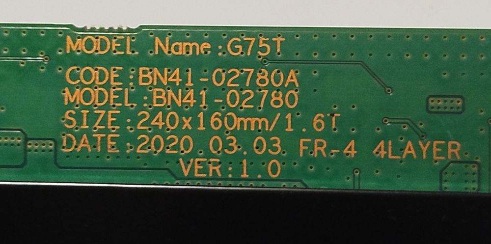 Main Board G75T BN41-02780 для моніторів Samsung C27G75 C27G55