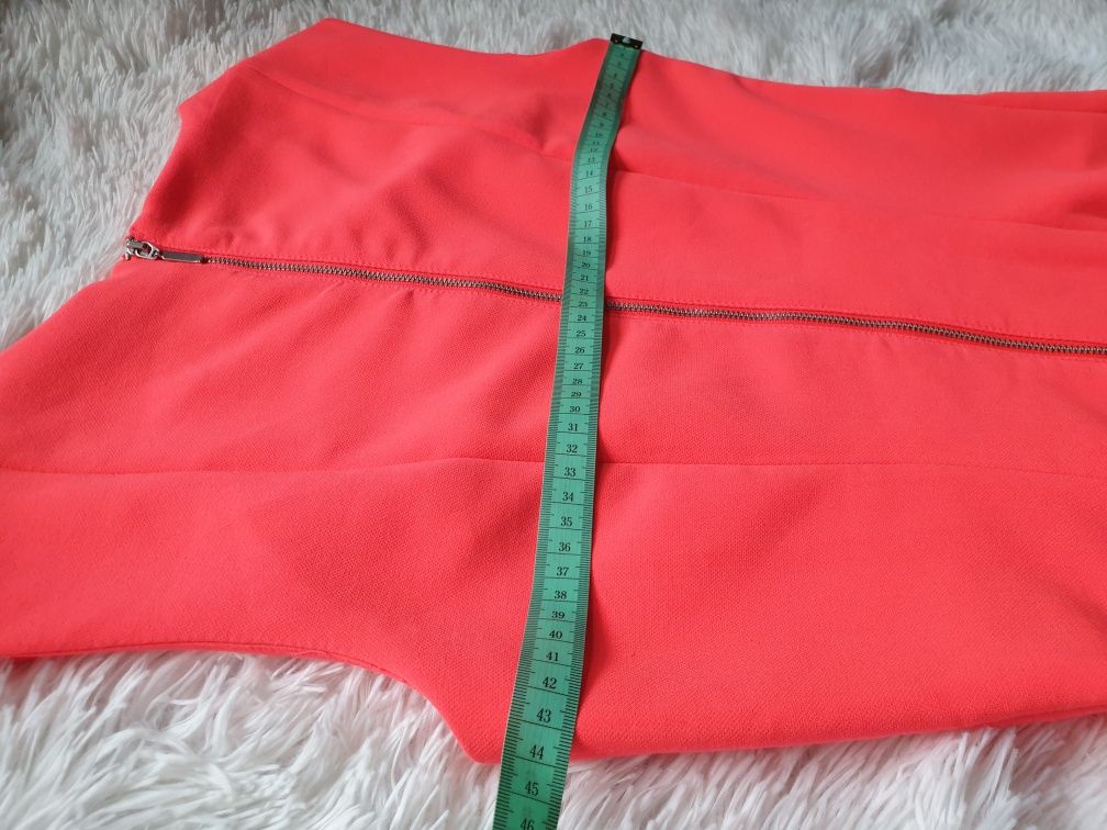 H&M, Koralowa sukienka -L nowa z metką