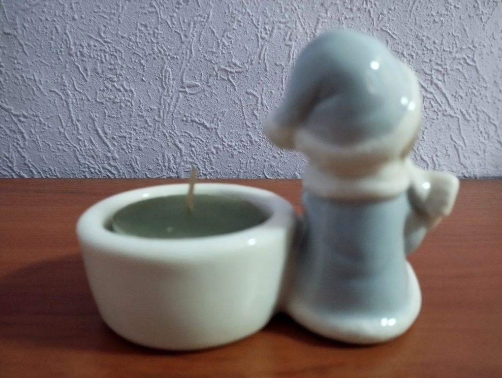 Подсвечник  Фарфоровый. Декор. Новый.