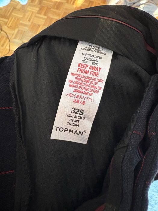 Spodnie męskie garniturowe w kratę ślub wesele impreza