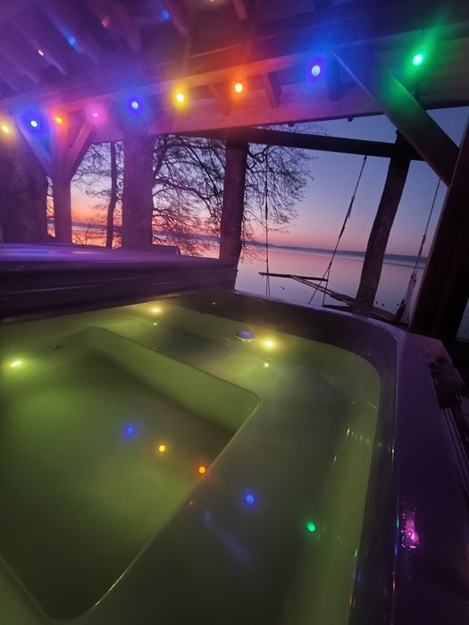 SYLWESTER Balia z gorącą wodą!  SAUNA! Kominek  Mazury