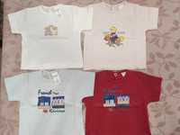 8 t-shirts 3, 6 e 12 meses