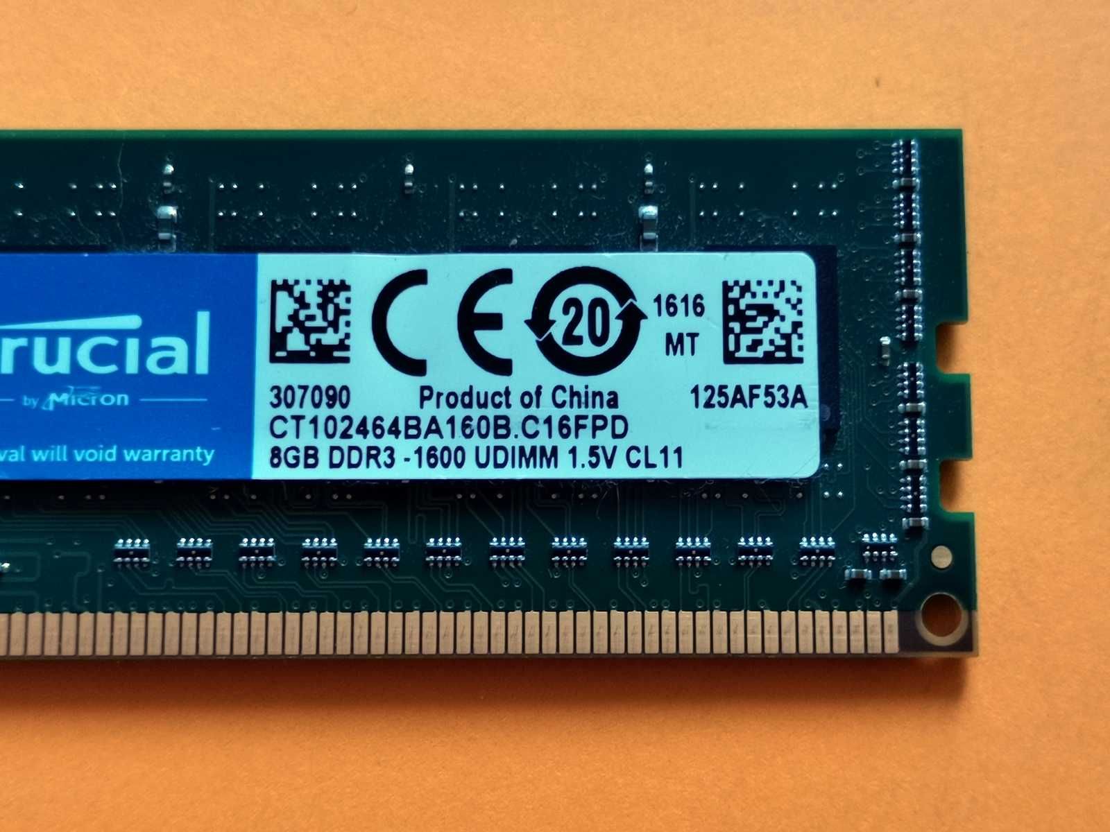 DDR3 8GB CruciaL 12800 -Komputer