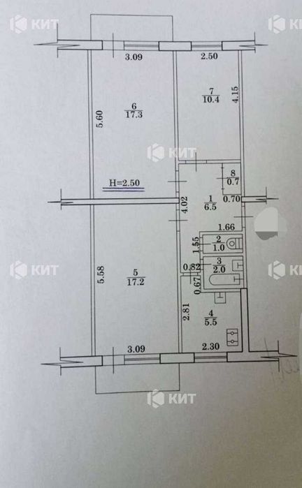 3к. 62м2 Салтівка (Салтовка 606мрн., м. Студенческая) 118559