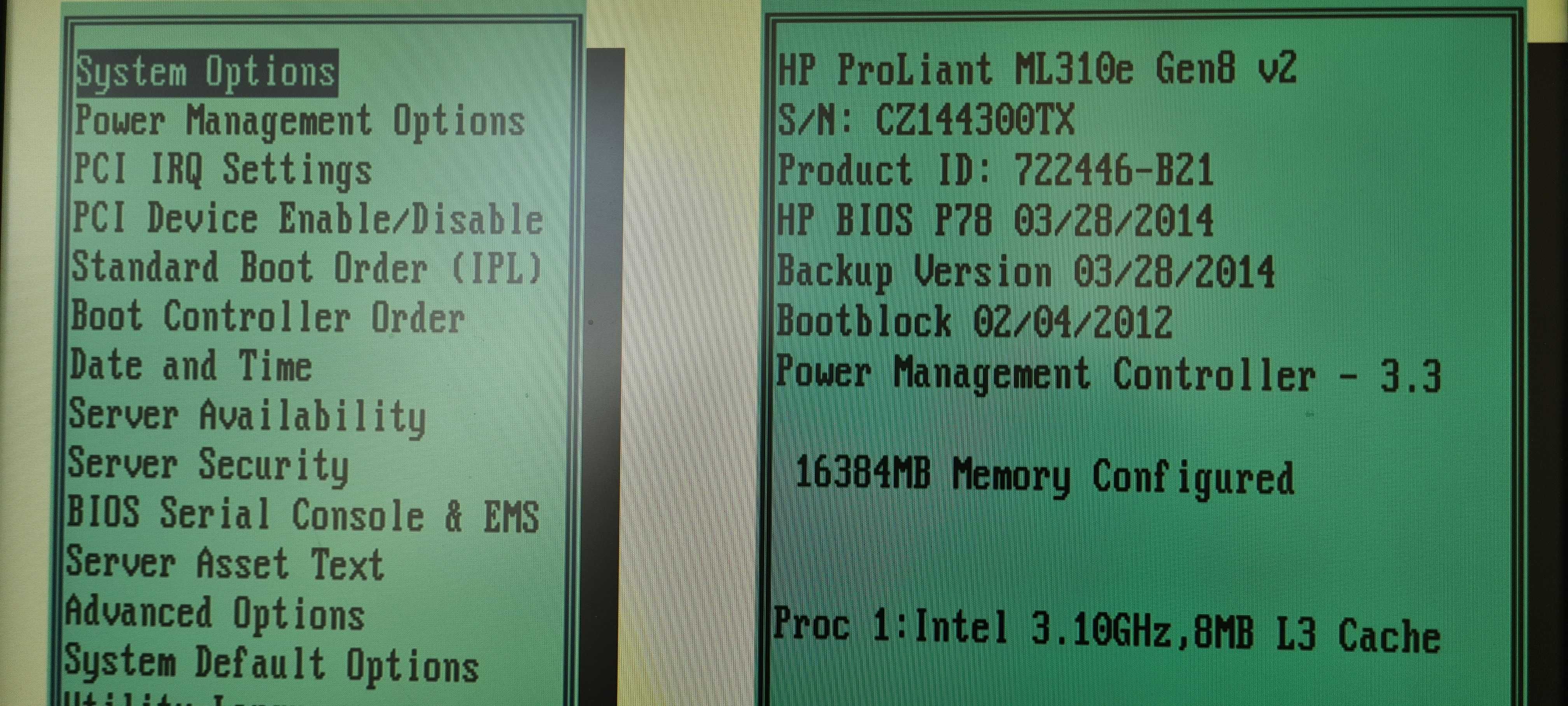 Serwer HP ProLiant ML310e Gen8 v2, 16GB RAM, HDD4x500GB, Win.Serv.2019