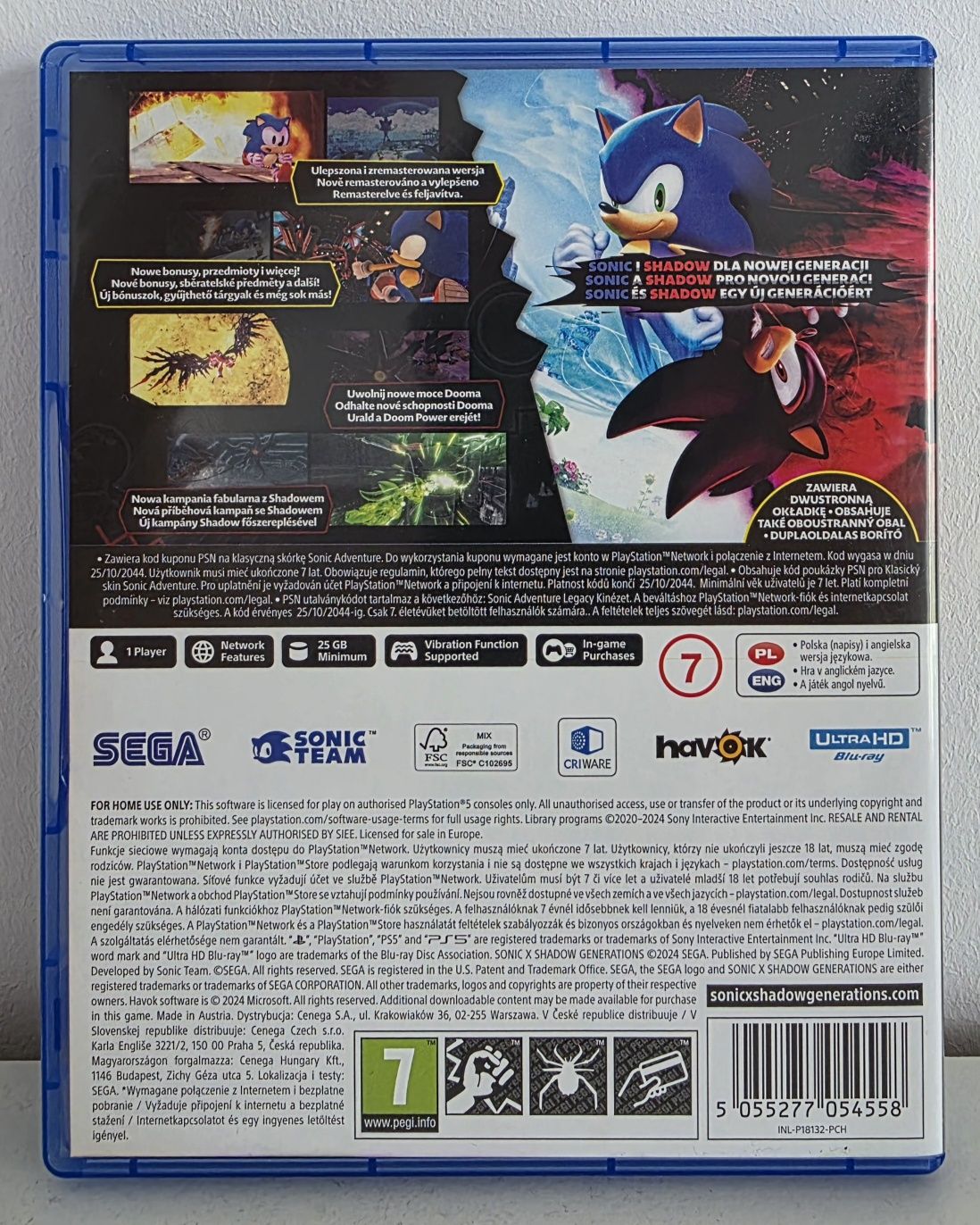 Sonic x Shadow Generations PS5