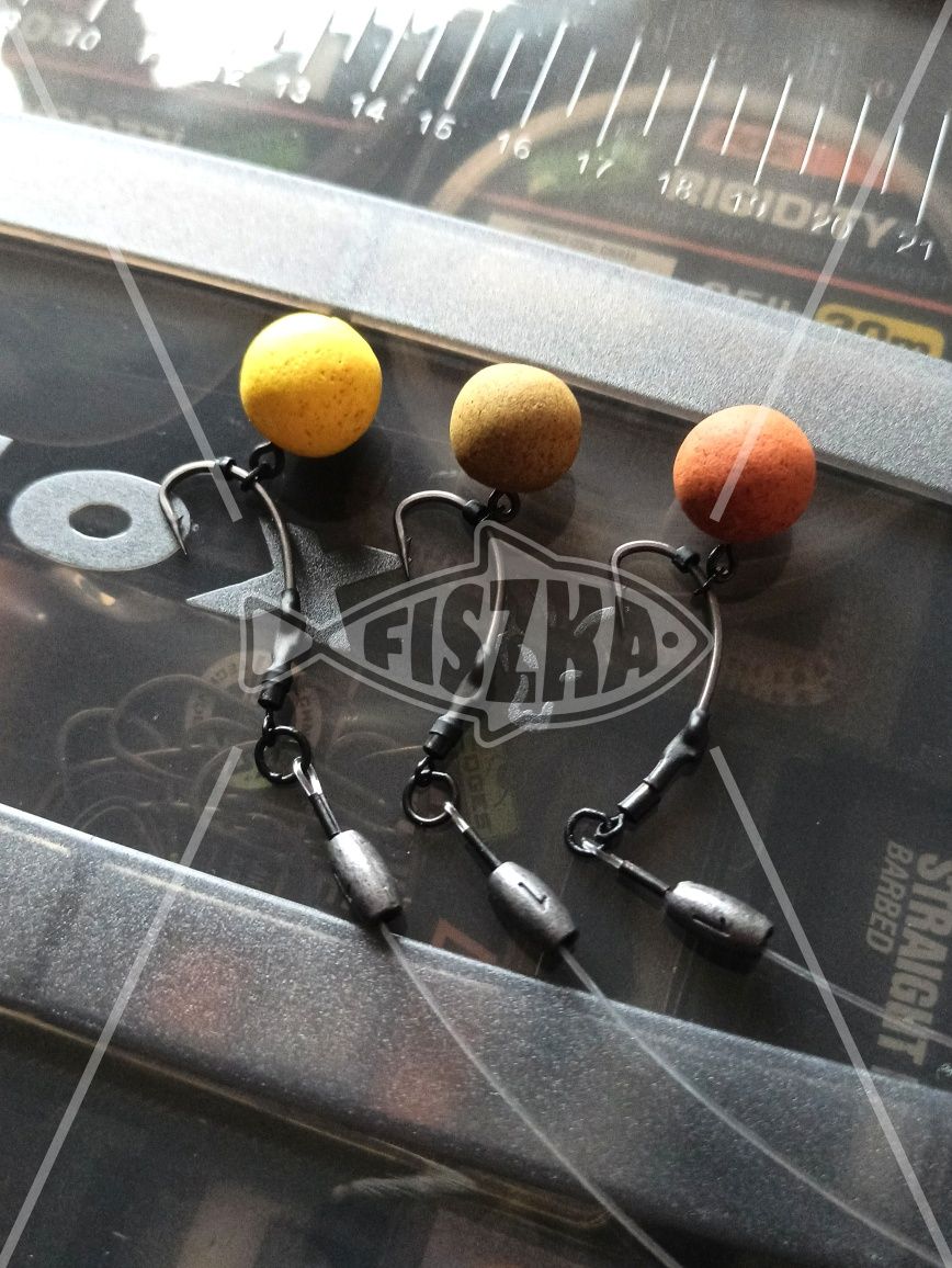 Przypony karpiowe 8 sztuk Ronnie Rig #4 #6 do kulek pływających pop-up