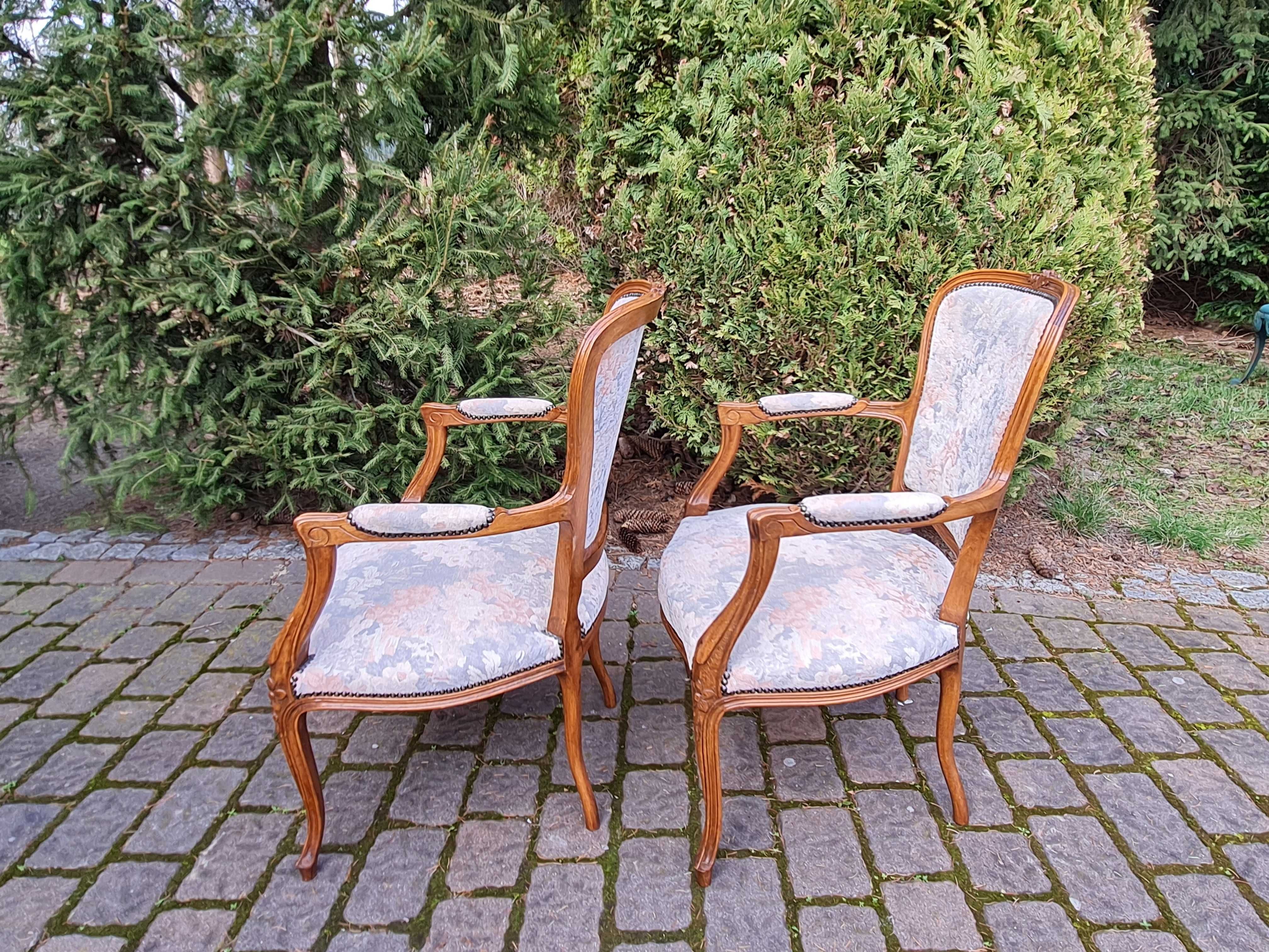 Para foteli ludwikowskich Krzeseł Fotelowych  Fotel