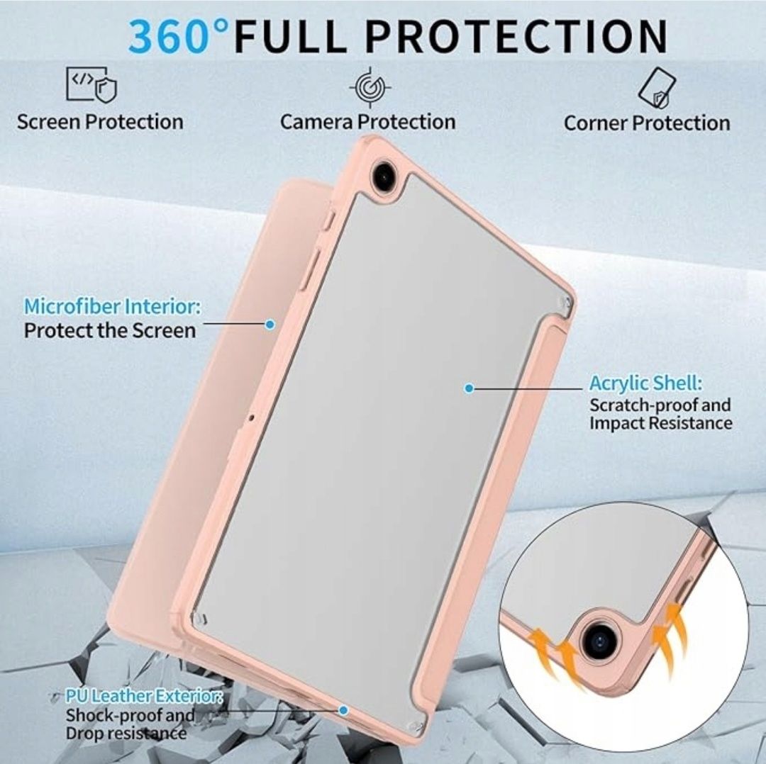 Etui dla Samsung Galaxy Tab A9+ / A9 Plus 11 Cala 2023, przezroczysty