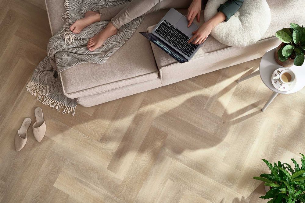 WYPRZEDAŻ podłoga winylowa Amaron jodełka dearwood herringbone rigid v