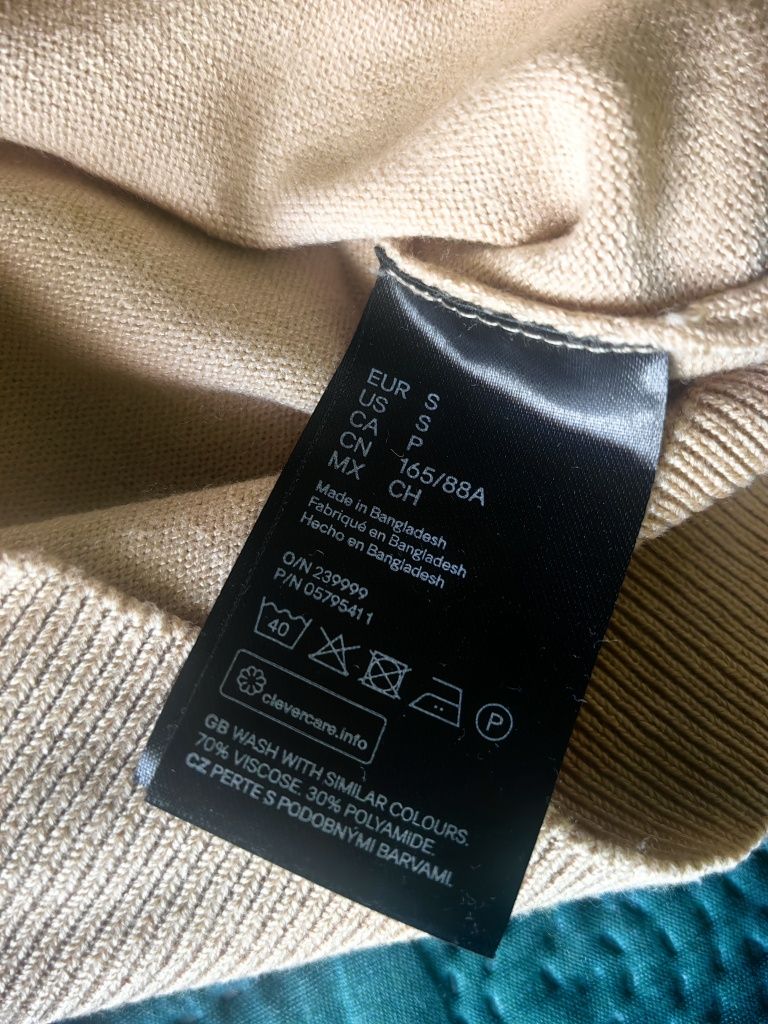 Klasyczny sweterek basic H&M, rozmiar S