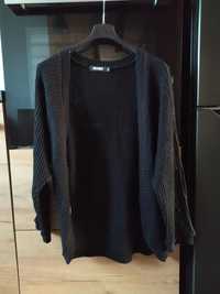 Czarny sweter kardigan Missguided M/L