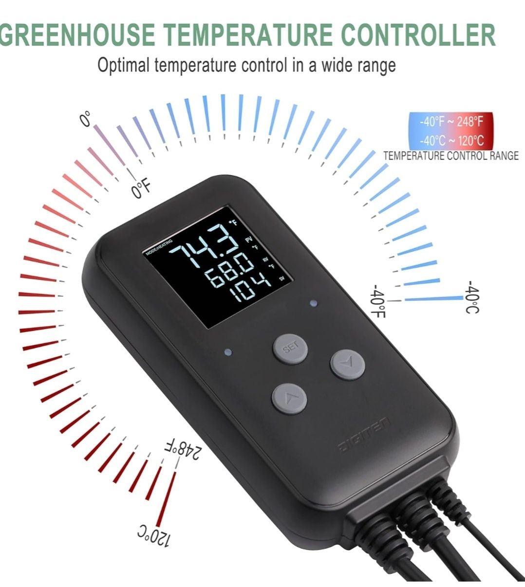 Termostat Digiten 315A , kontroler temperatury do akwarium, szklarni .
