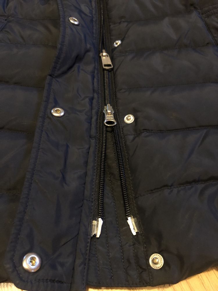 Kurtka damska zimowa, Tommy Hilfiger, granatowa, ciepła