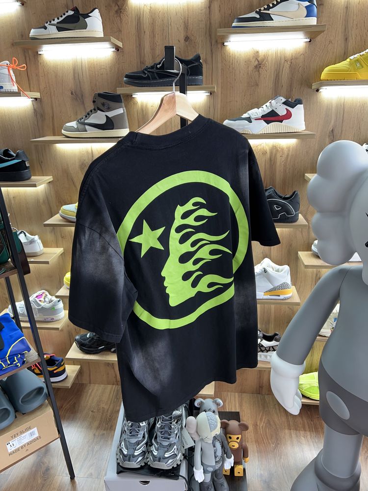Футболка Hellstar Classic Logo Faded Black / Green