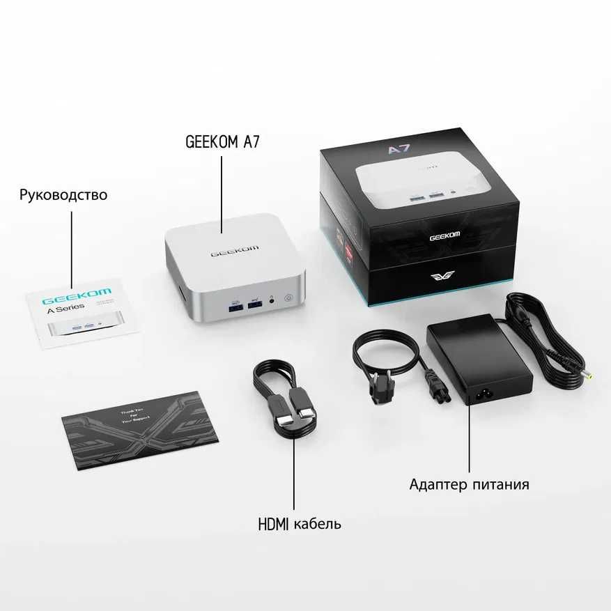 GEEKOM A7 Mini PC, AMD Ryzen 9 7940HS 32GB/2TB