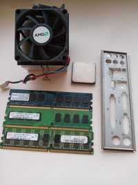 Процессор AMD Athlon 64 X2 3800+ кулер, охлаждение, ОЗУ, задняя планка