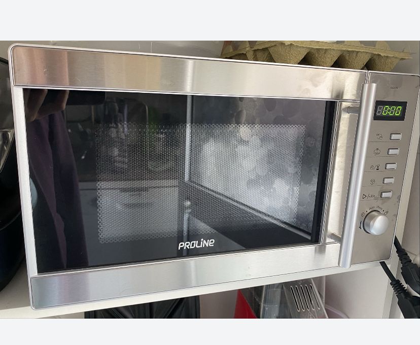 Microondas COMO NOVO inox digital com função forno grill 1000w