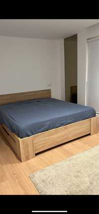 cama king size com gavetoes(estrutura,colchao,estrado)