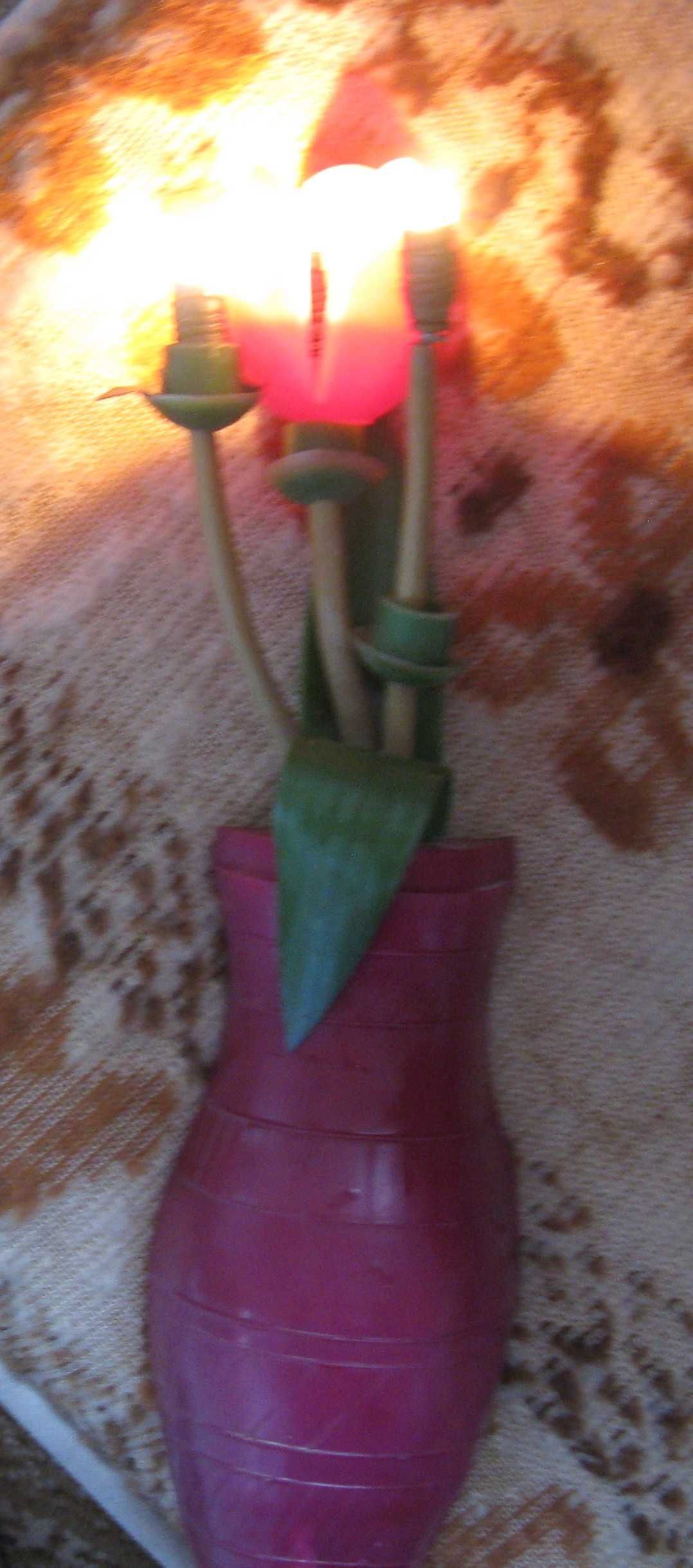 Ночник светильник настенный Тюльпаны советский