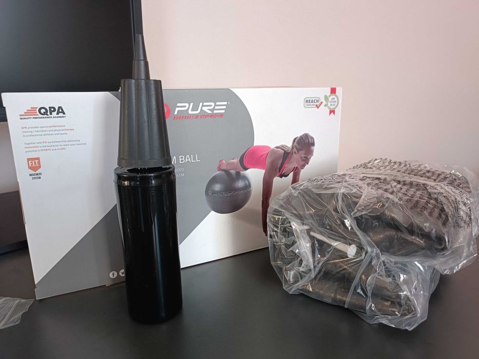 Гімнастичний м'яч для вправ та фітнесу 65 см + насос в комплекті