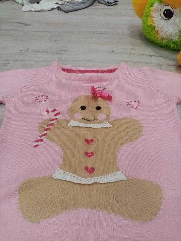 Тоненький свитерок на девочку на 2-7 лет