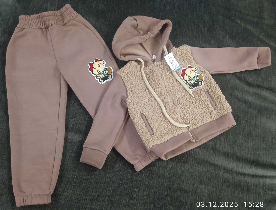 Зимній теплий дитячий костюм 2 ка 104 розмір