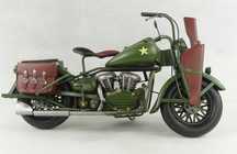 Metalowy wojskowy MOTOR retro pojazd 33,5 cm