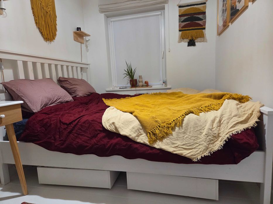 Używane łóżko Hemnes IKEA 180 x 200