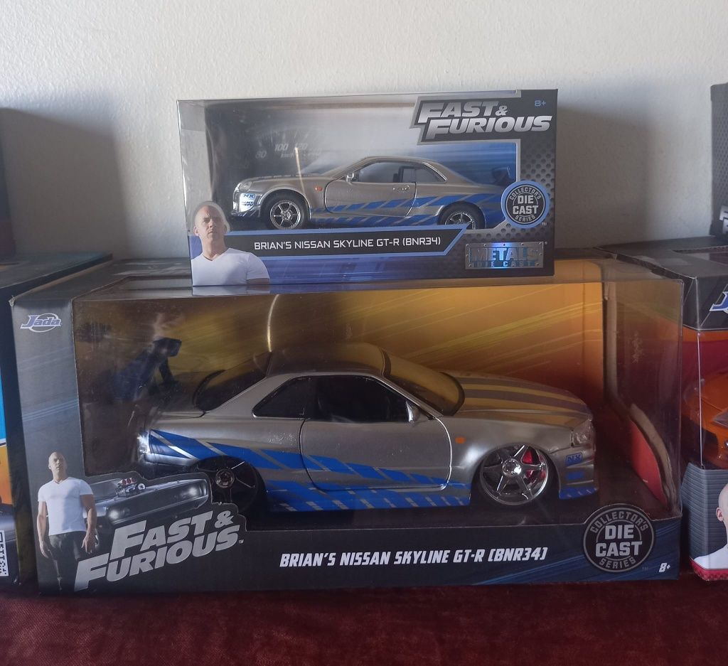 Fast & Furious escala 1/32 e 1/24 novos