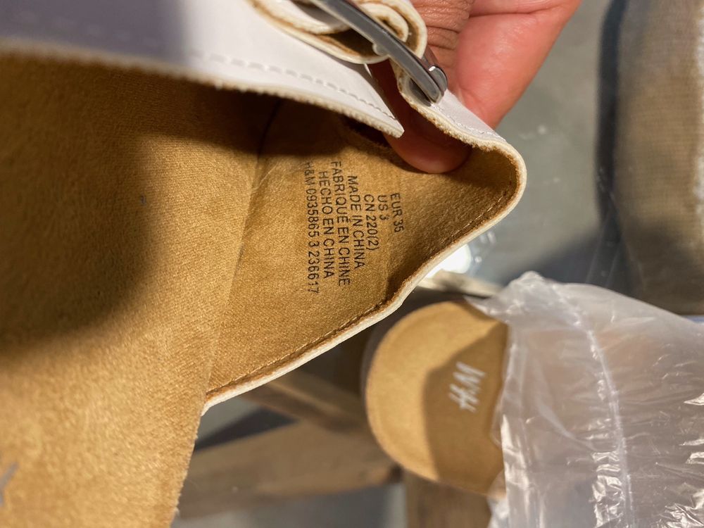 H&M сандалі шльопанці нові розмір 35—35/5