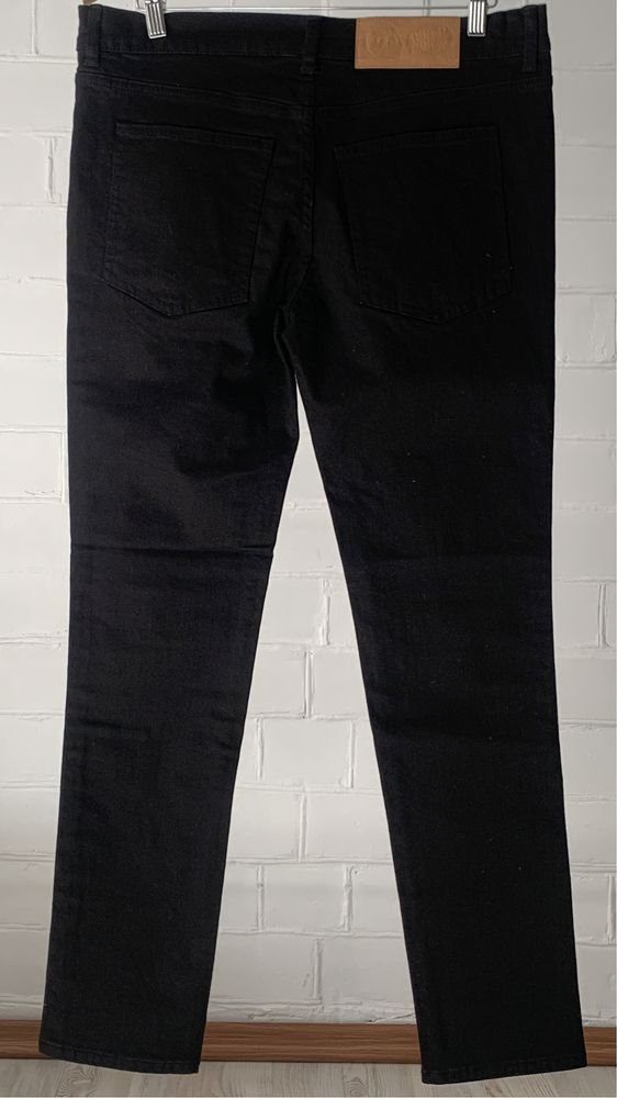 W33/L32 Нові чоловічі завужені, чорні, еластичні джинси