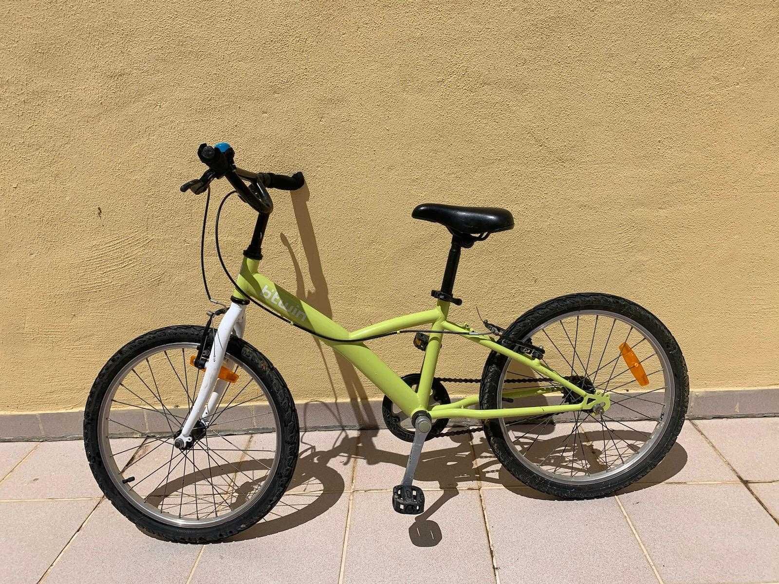 Bicicleta Verde Para Criança Roda 20
