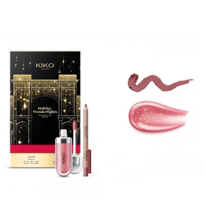 подарунковий набір кіко lip volume 3d kiko milano блеск блиск олівець