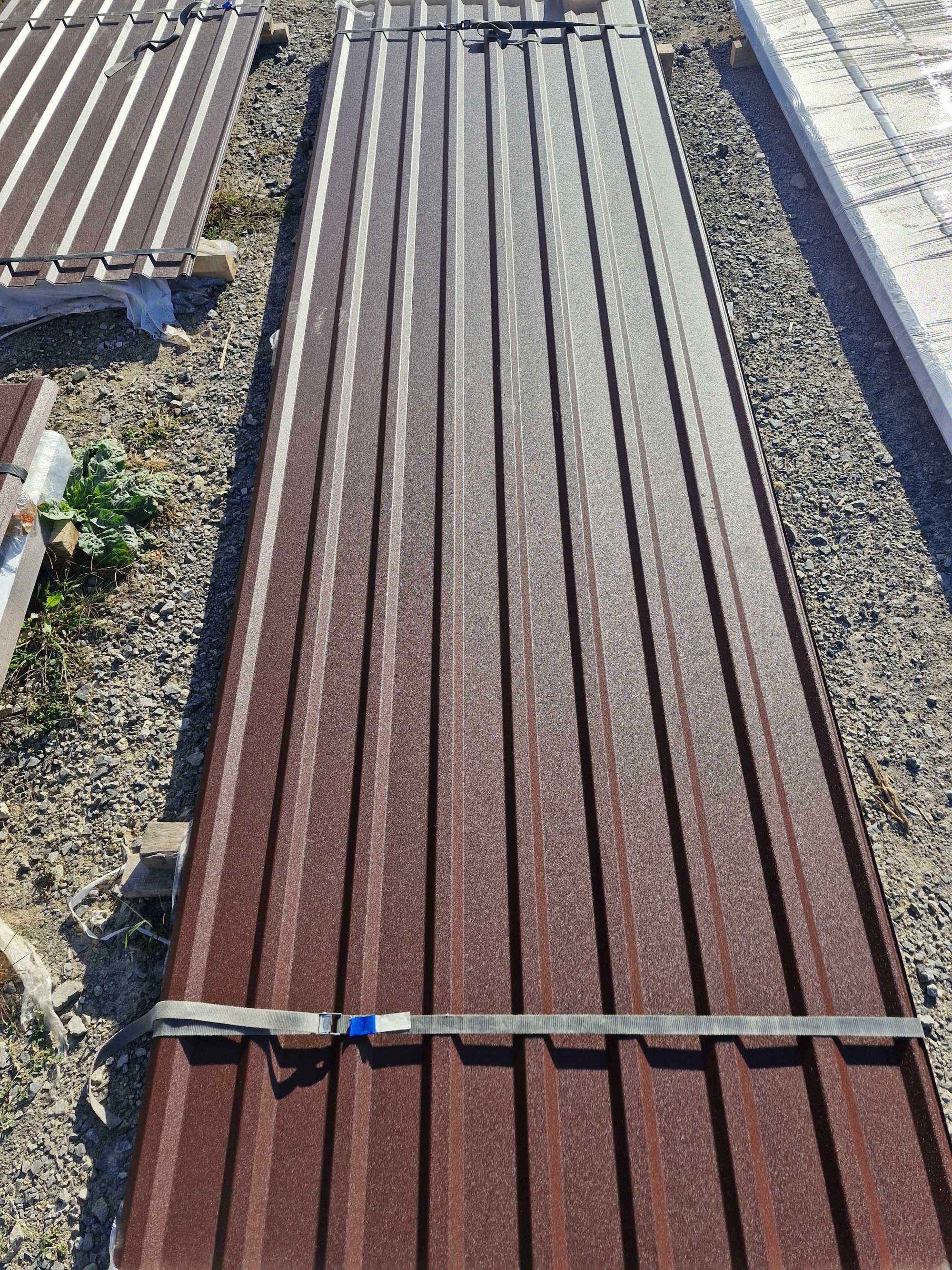 blacha trapezowa t18 brąz ral 8017 mat, na dach, garaż, dobra cena