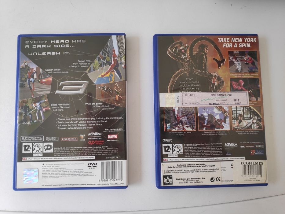 Spider-Man 2 e 3 PS2