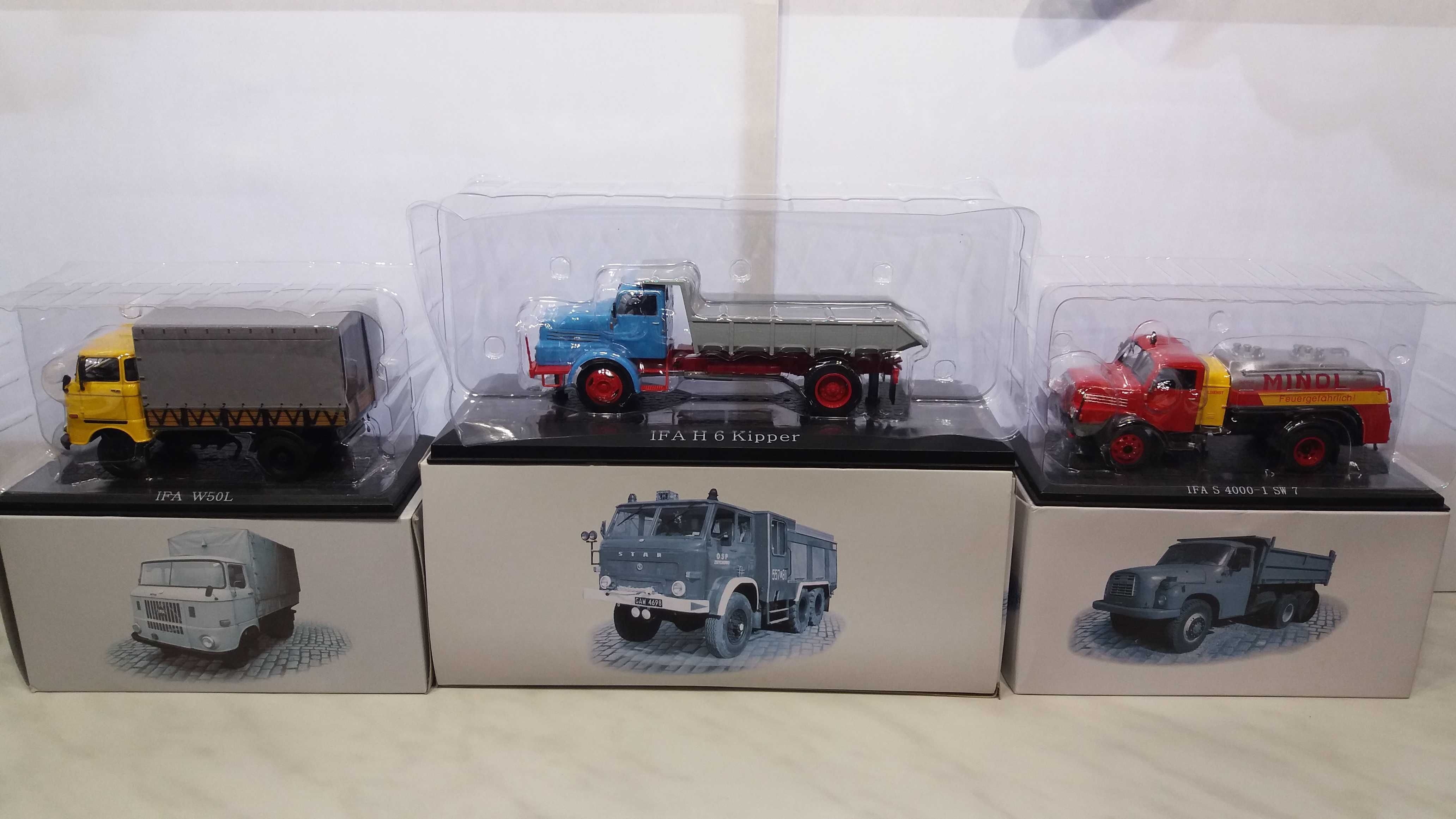 IFA W50L /H 6 Kipper /S 4000-1 SW Minol Kultowe Ciężarówki Skala 1/43