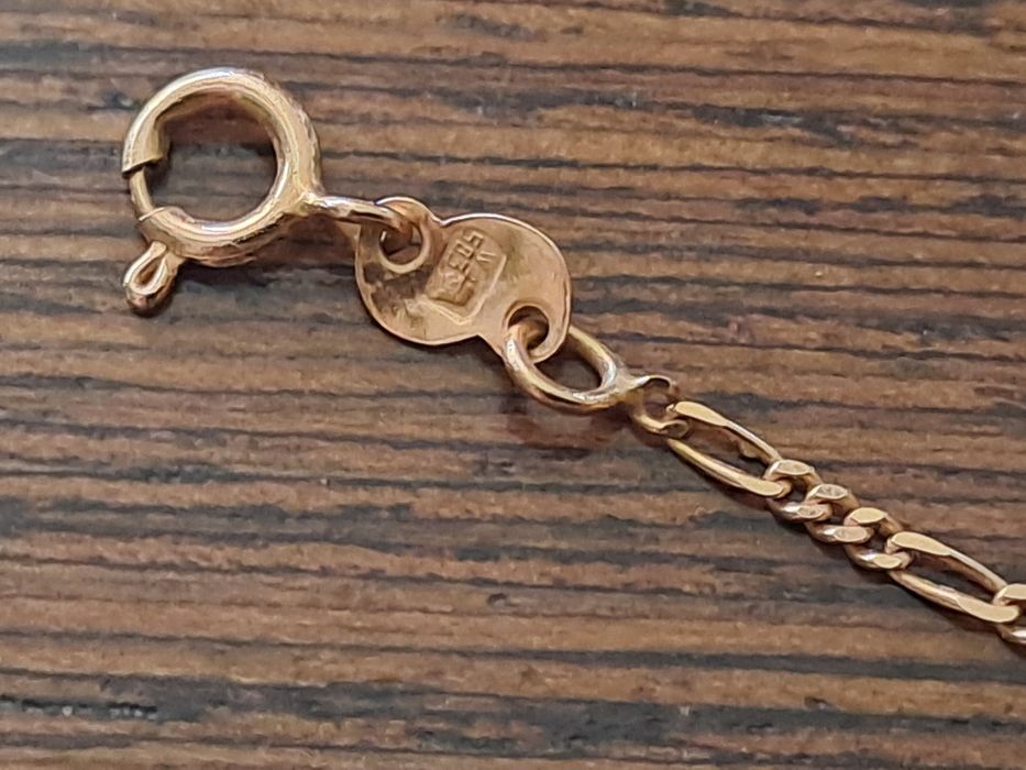 Złoty łańcuszek splot Figaro 3g