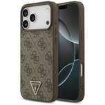 Etui Guess Leather 4G Triangle Strass MagSafe na iPhone 17 Pro Max - b